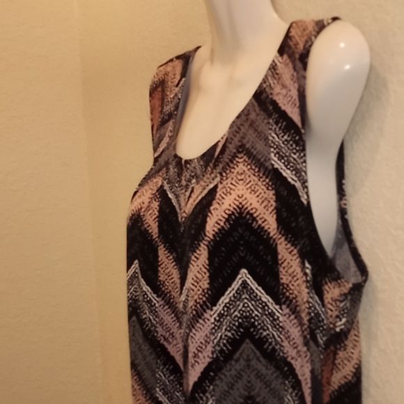 Jones Studio Separates Sleeveless Printed Shell Blouse-#0121 - Picture 2 of 12